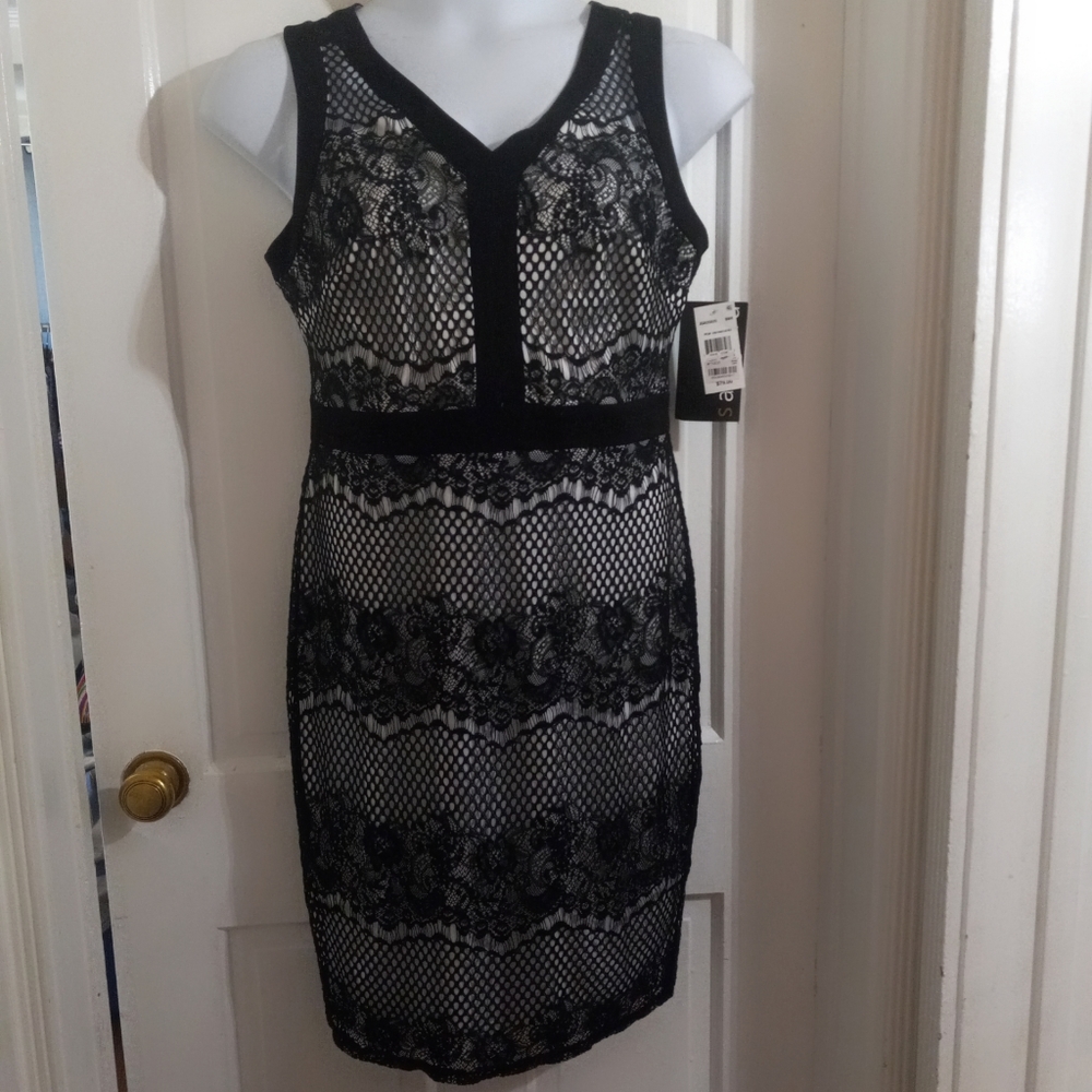 Signature Sangria see through dress